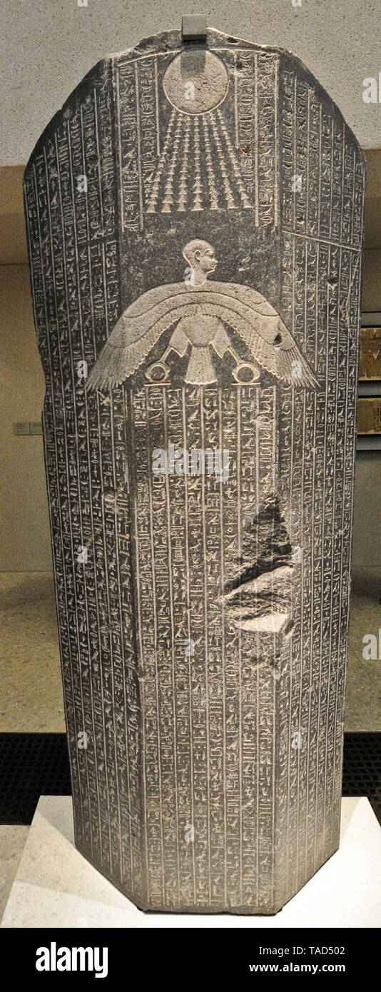 Hieroglyph egiziano tabella Altes Museum di Berlino Foto Stock