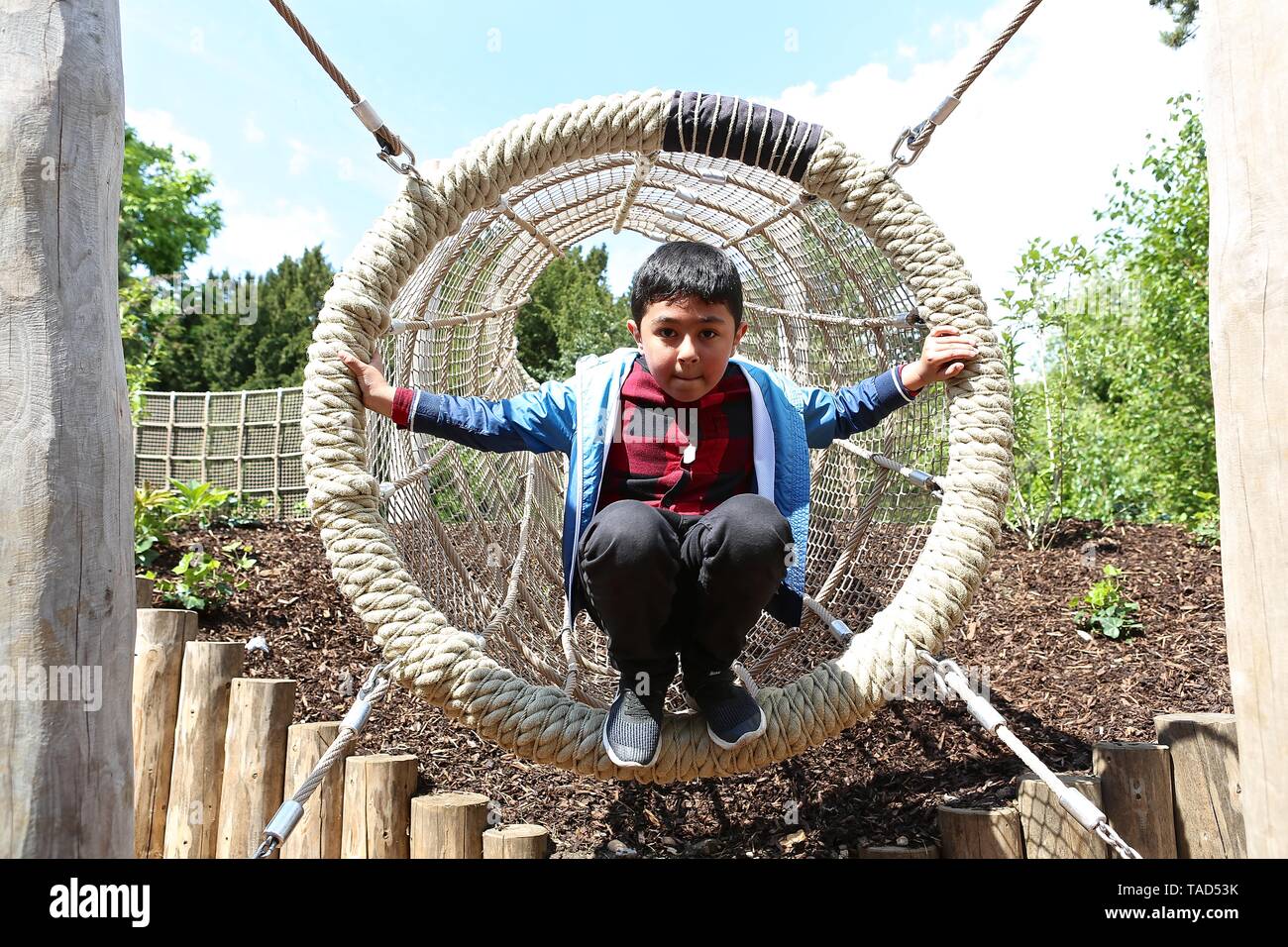 I Giardini di Kew Nuovo parco giochi per bambini 18 maggio 2019 London , REGNO UNITO Foto Stock