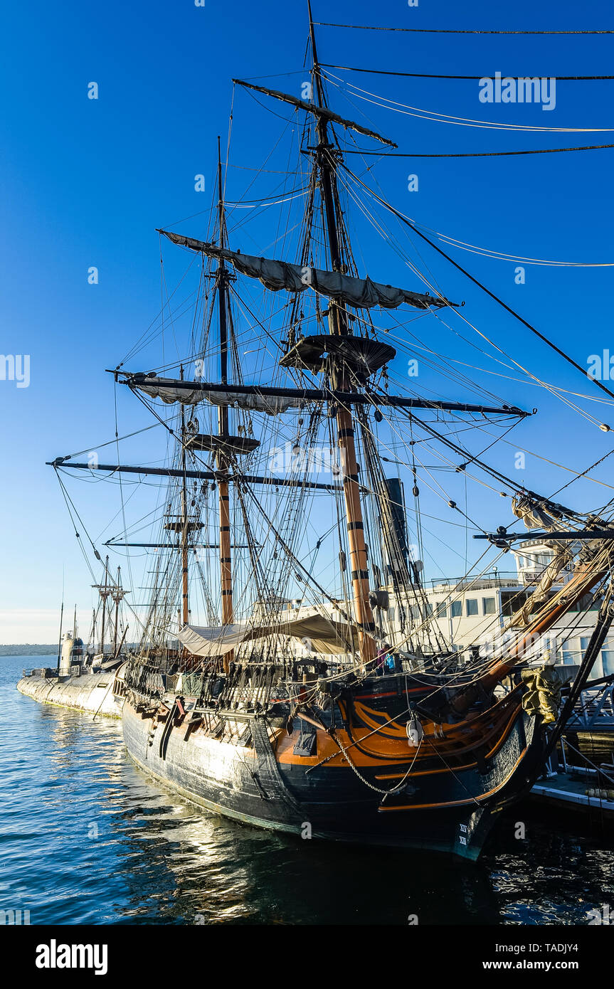 Stati Uniti, California, San Diego, al Museo Marittimo di San Diego Foto Stock