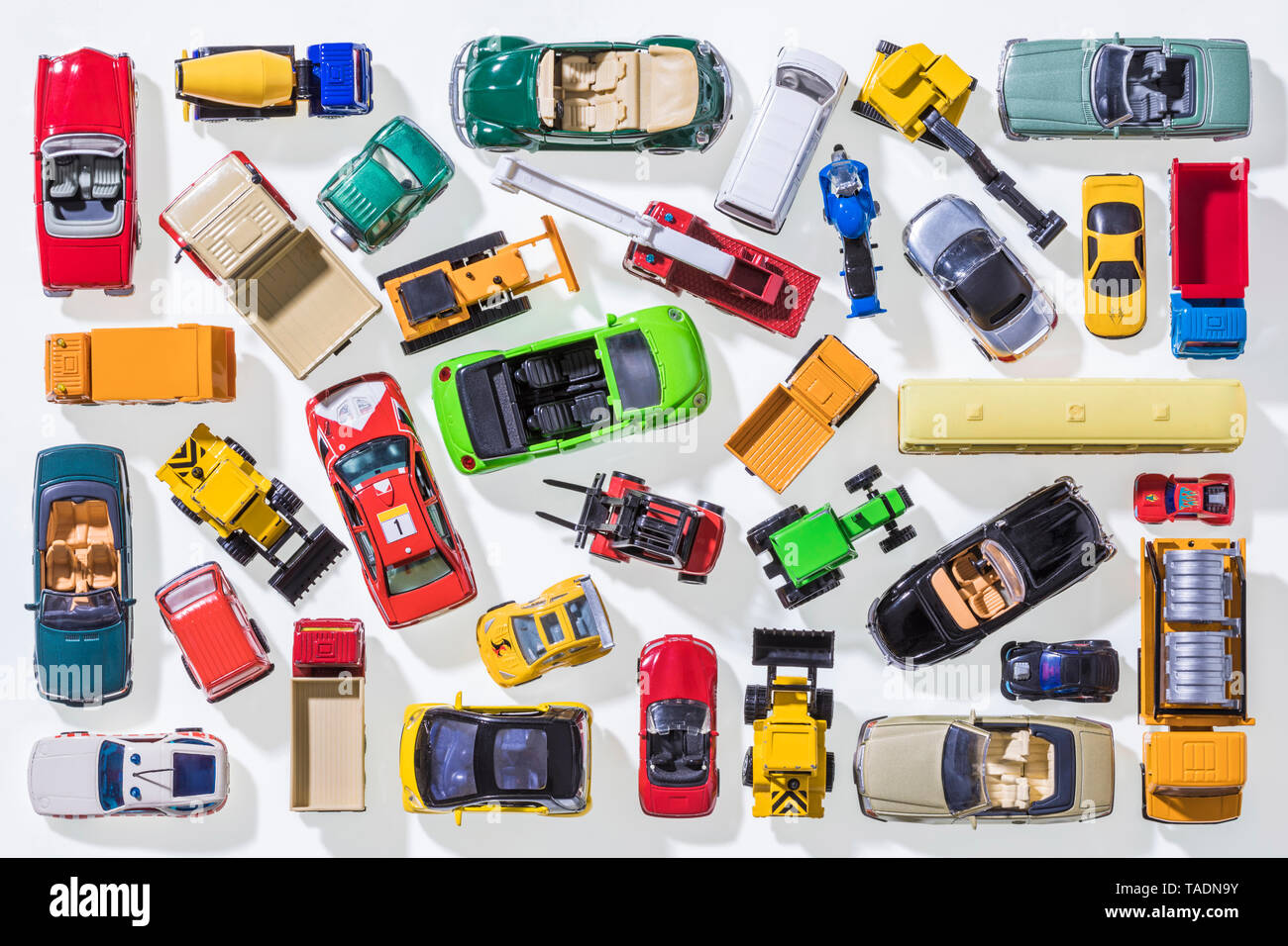 Varie automobili giocattolo Foto Stock