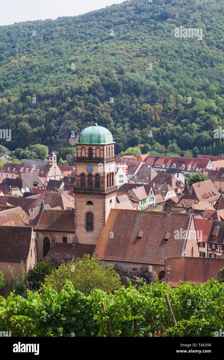 Francia, Alsazia, Kaysersberg, old town Foto Stock