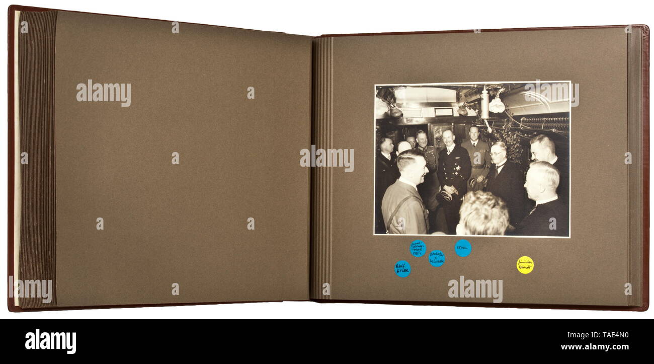 Generale della fanteria Rudolf Schmundt - una presentazione ufficiale album di foto sul oc del xx secolo, Editorial-Use-solo Foto Stock