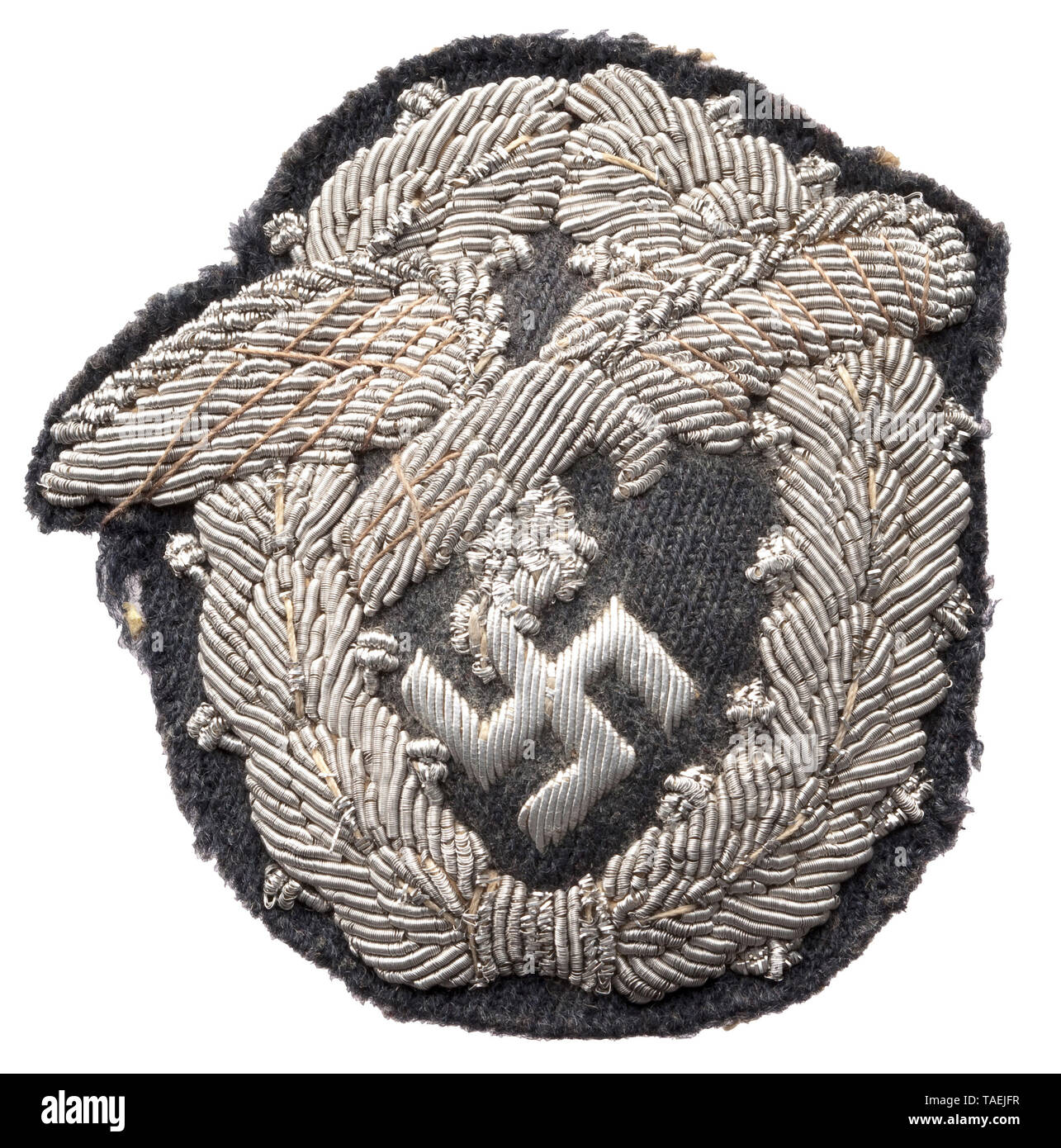 Un osservatore della Luftwaffe Badge versione ricamata per ufficiali storica, storica del xx secolo, Editorial-Use-solo Foto Stock