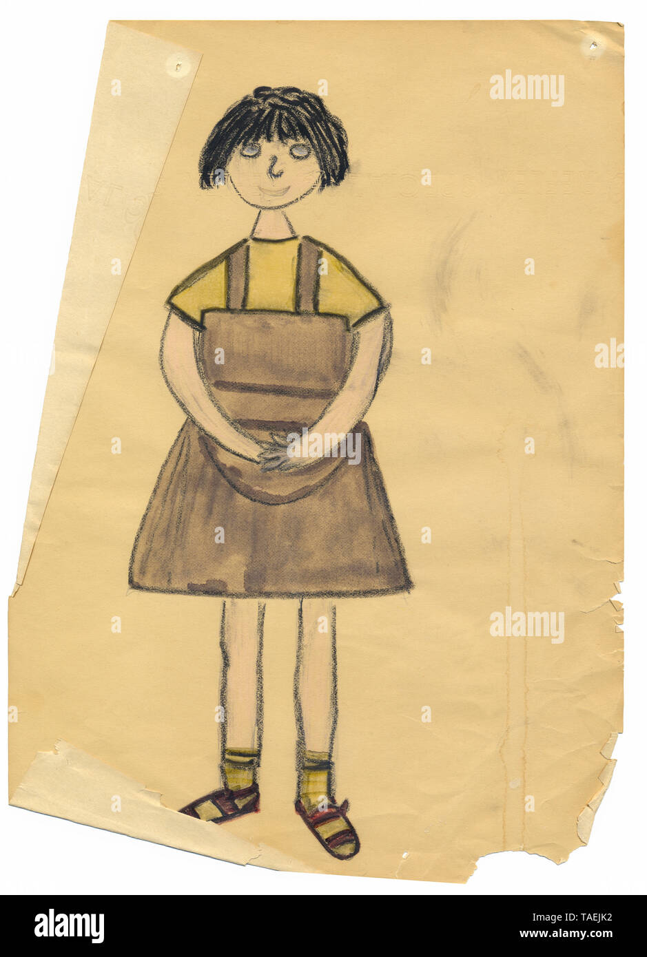 Kinderzeichnung, ca. 1920, Deutschland Foto Stock