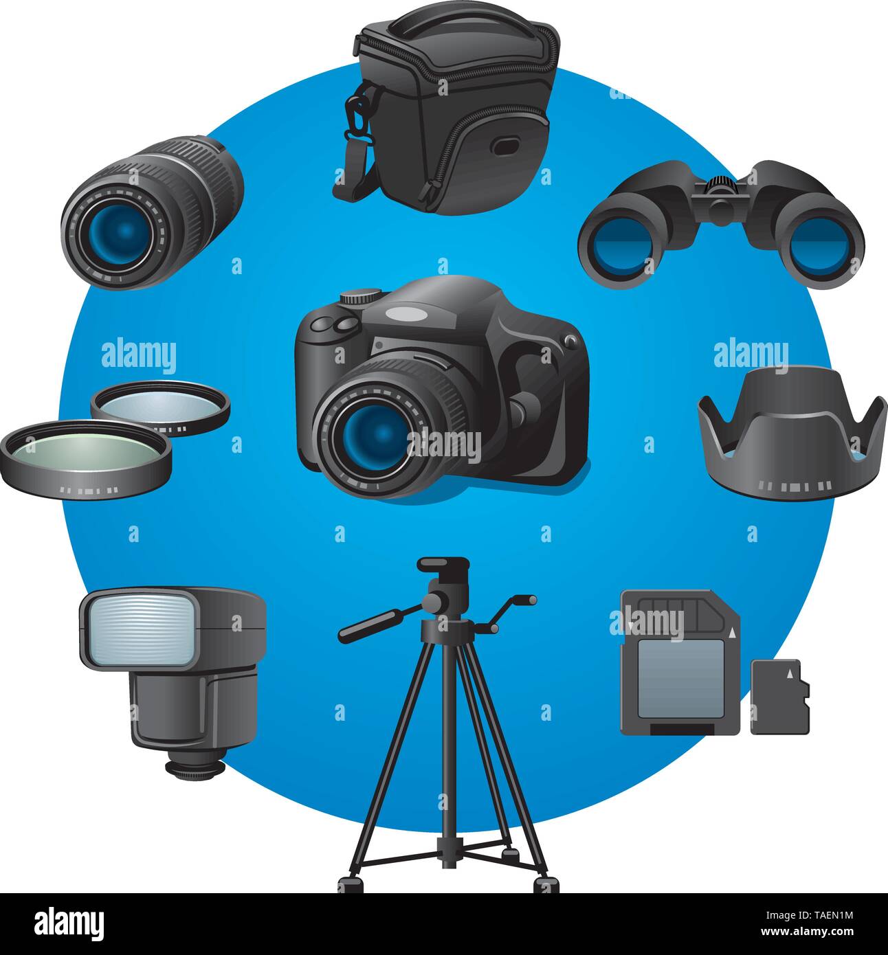 Accessori foto Illustrazione Vettoriale