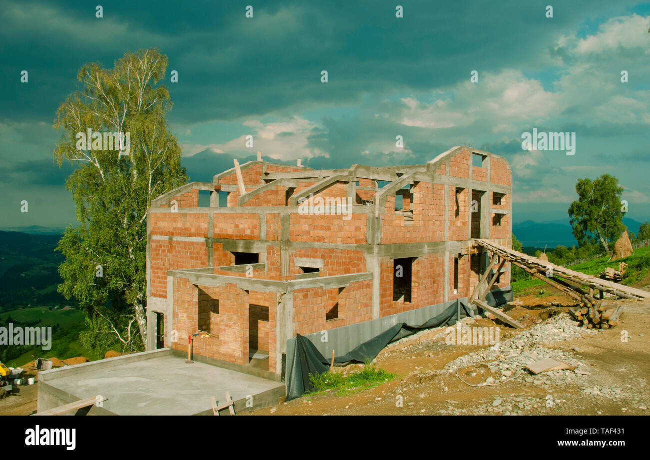 Casa in costruzione Foto Stock