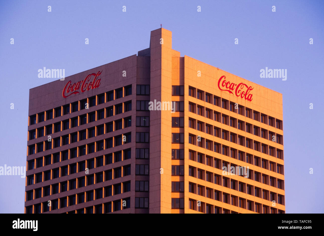CocaCola la sede centrale internazionale di Atlanta, Georgia. Foto Stock