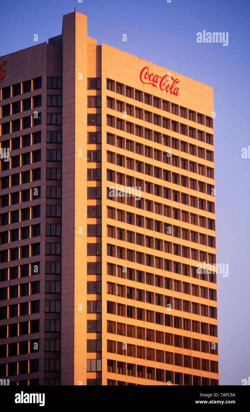 CocaCola la sede centrale internazionale di Atlanta, Georgia. Foto Stock