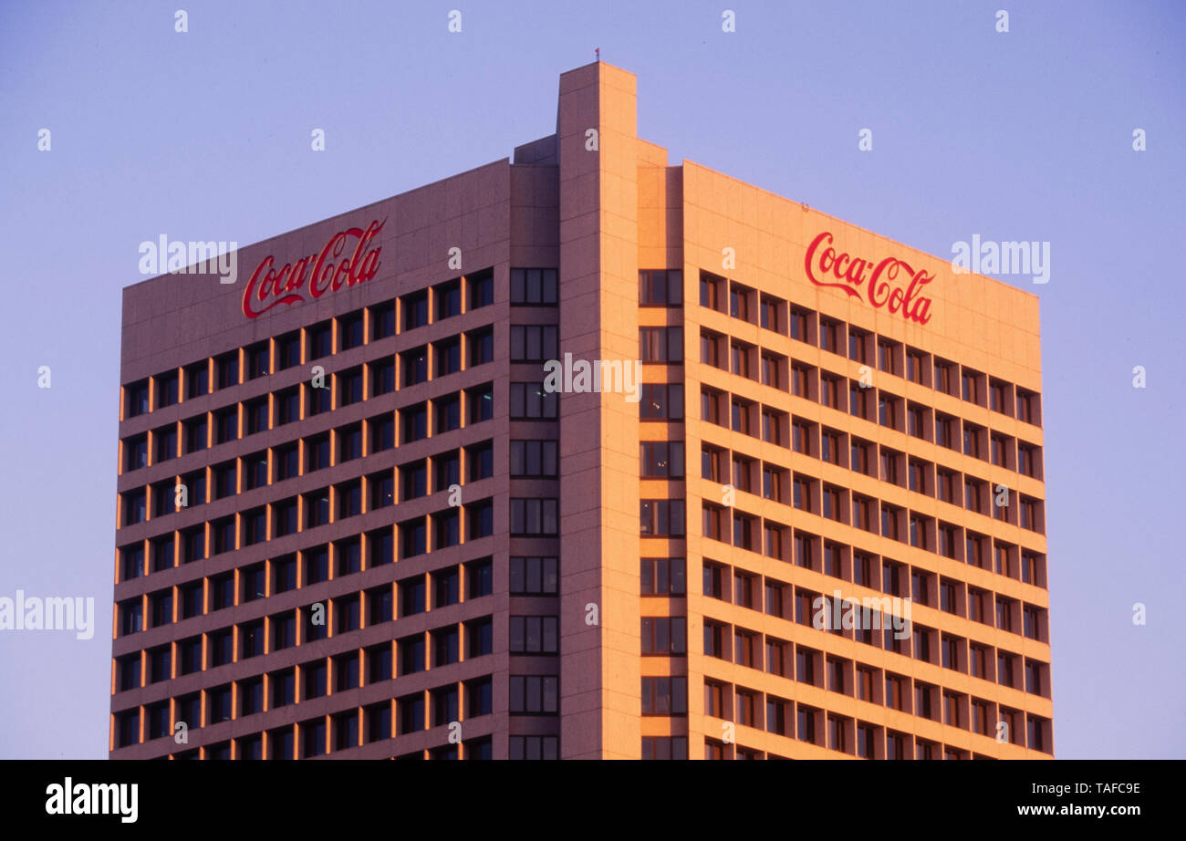 CocaCola la sede centrale internazionale di Atlanta, Georgia. Foto Stock
