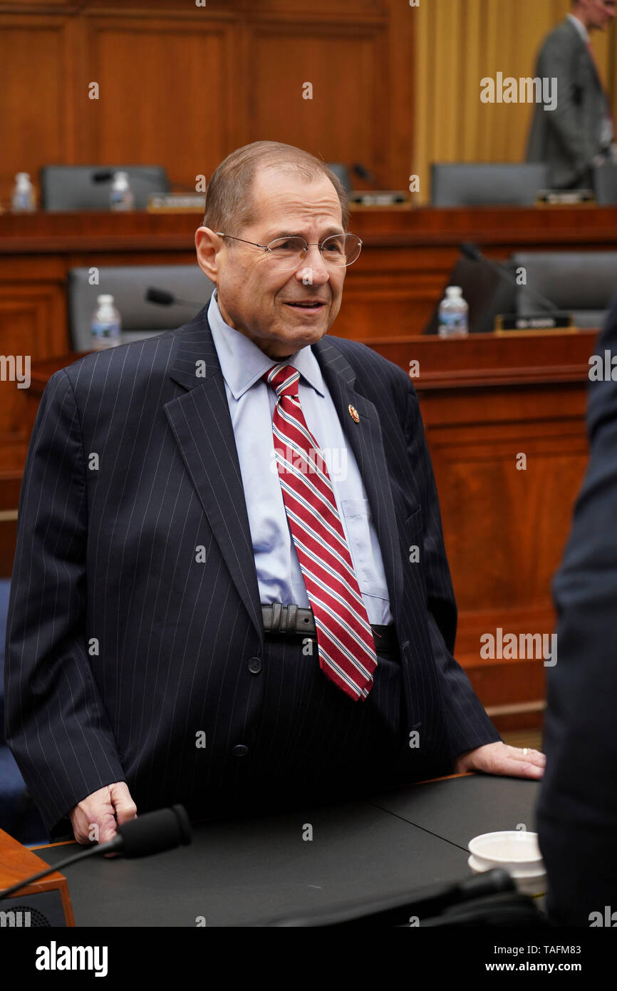 Washington, DC, Stati Uniti d'America. 15 Maggio, 2019. Sost. JERROLD NADLER, D-NY, sedie una audizione della casa Comitato Giudiziario sul privilegio esecutivo. Credito: Jay Mallin/ZUMA filo/Alamy Live News Foto Stock