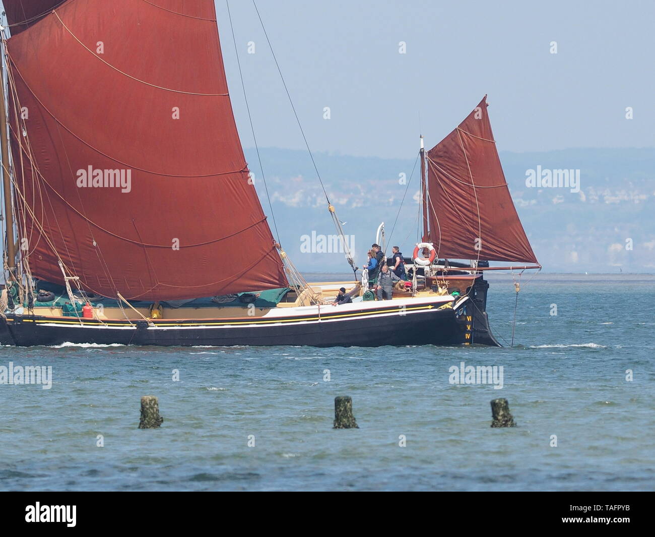 Sheerness, Kent, Regno Unito. 25 Maggio, 2019. Foto da 111/ 2019 Medway chiatta corrispondono a vela. Credito: James Bell/Alamy Live News Foto Stock