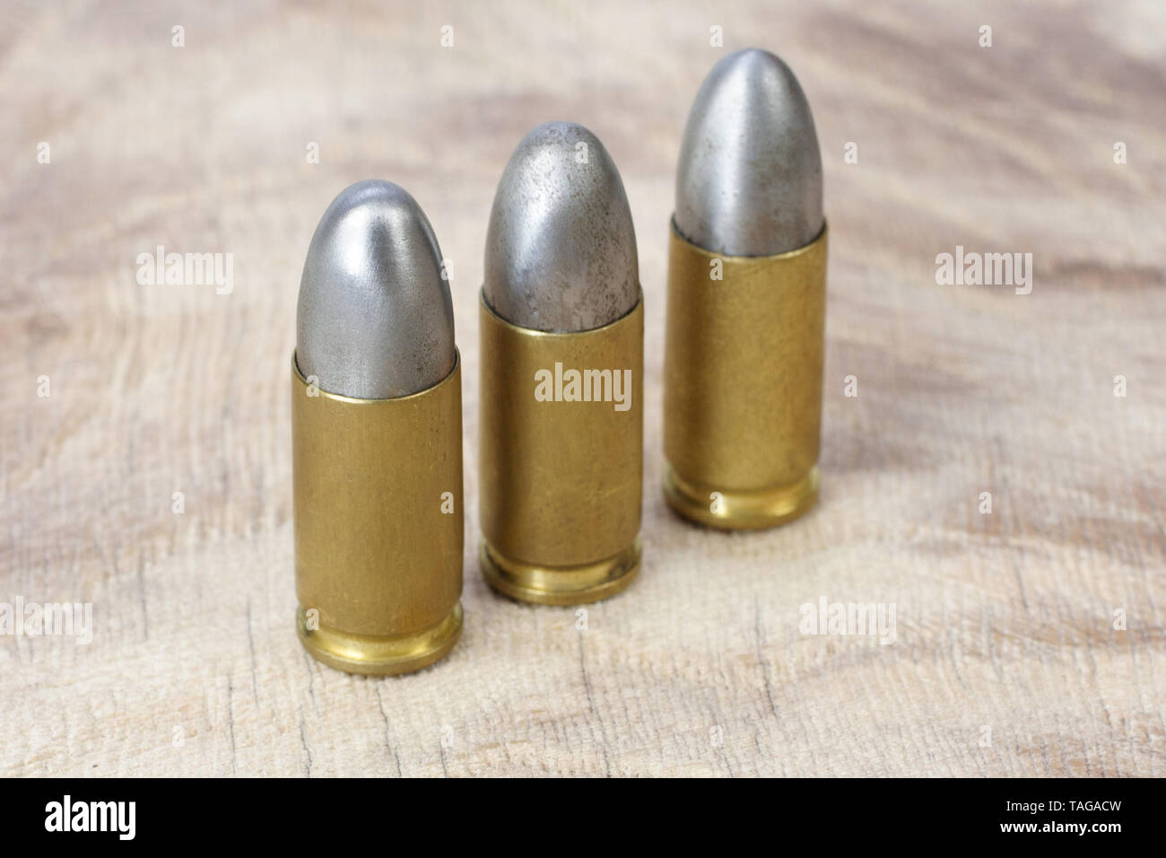 9x19mm Parabellum a cartucce di armi da fuoco che è stato progettato da Georg Luger e introdotto nel 1902 dalle armi tedesche fabbricante Deutsche Waffen und Foto Stock