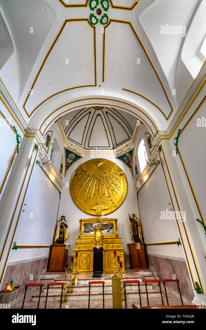 Santa Teresita cappella del convento del tempio Carmen Alto Chiesa Oaxaca Juarez Mexico. Iniziato n 1500s, finito 1751 Foto Stock