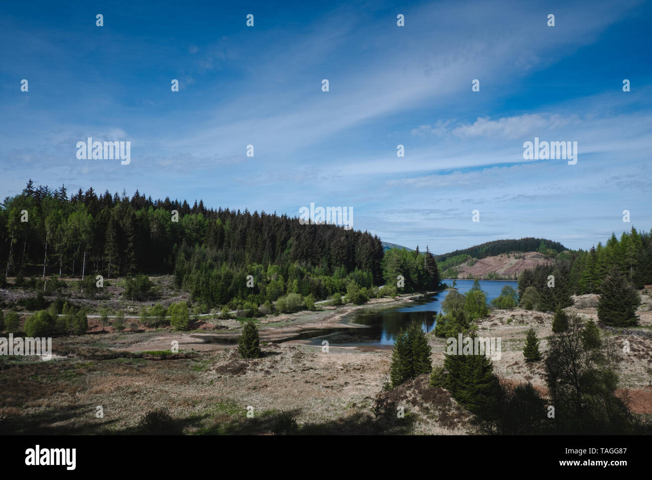 Loch Drunkie, Trossachs, Scozia Foto Stock