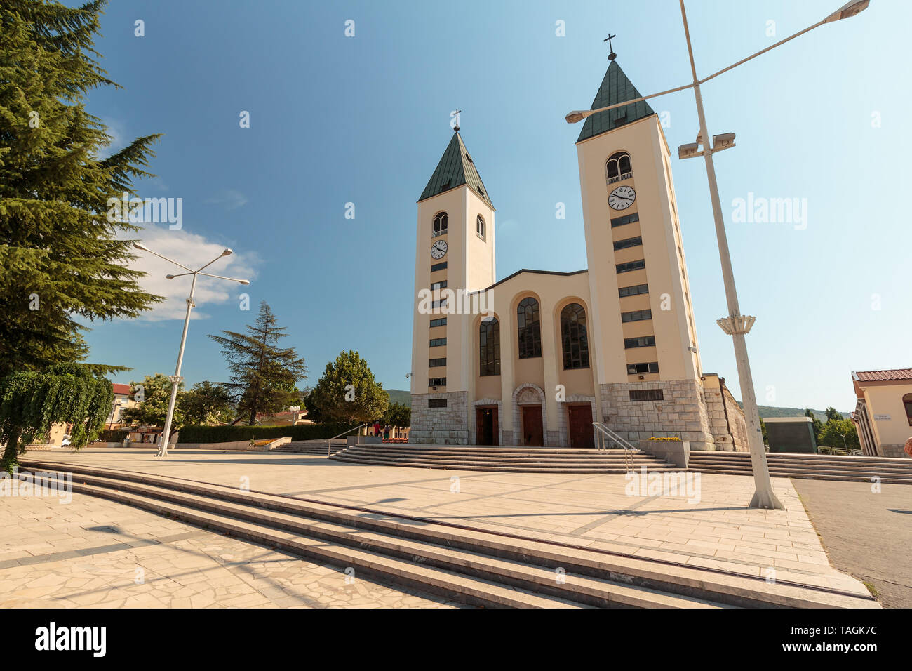 La chiesa parrocchiale di San Giacomo, il santuario di Nostra Signora di Medugorje Foto Stock