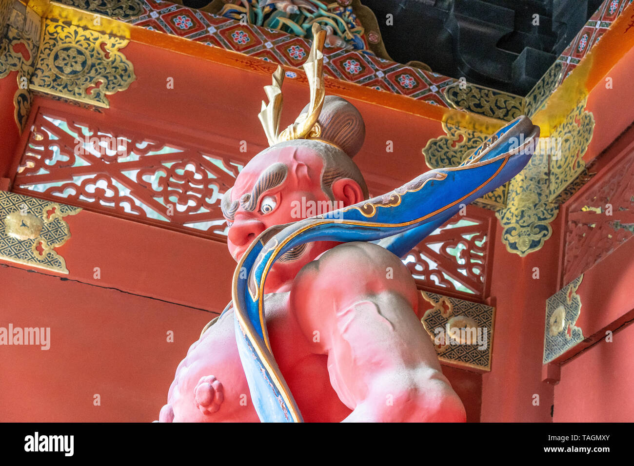 Rinno-ji Taiyū-in Reibyō Yashamon gate, Nikko, Giappone Foto Stock