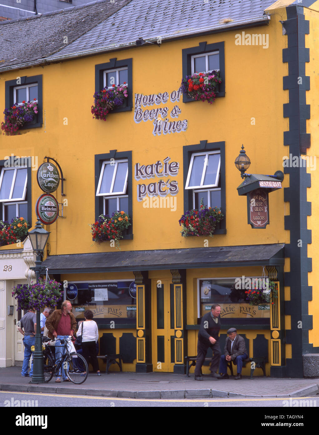 Katie Pat's Irish Pub, New Ross, County Wexford, Repubblica di Irlanda Foto Stock