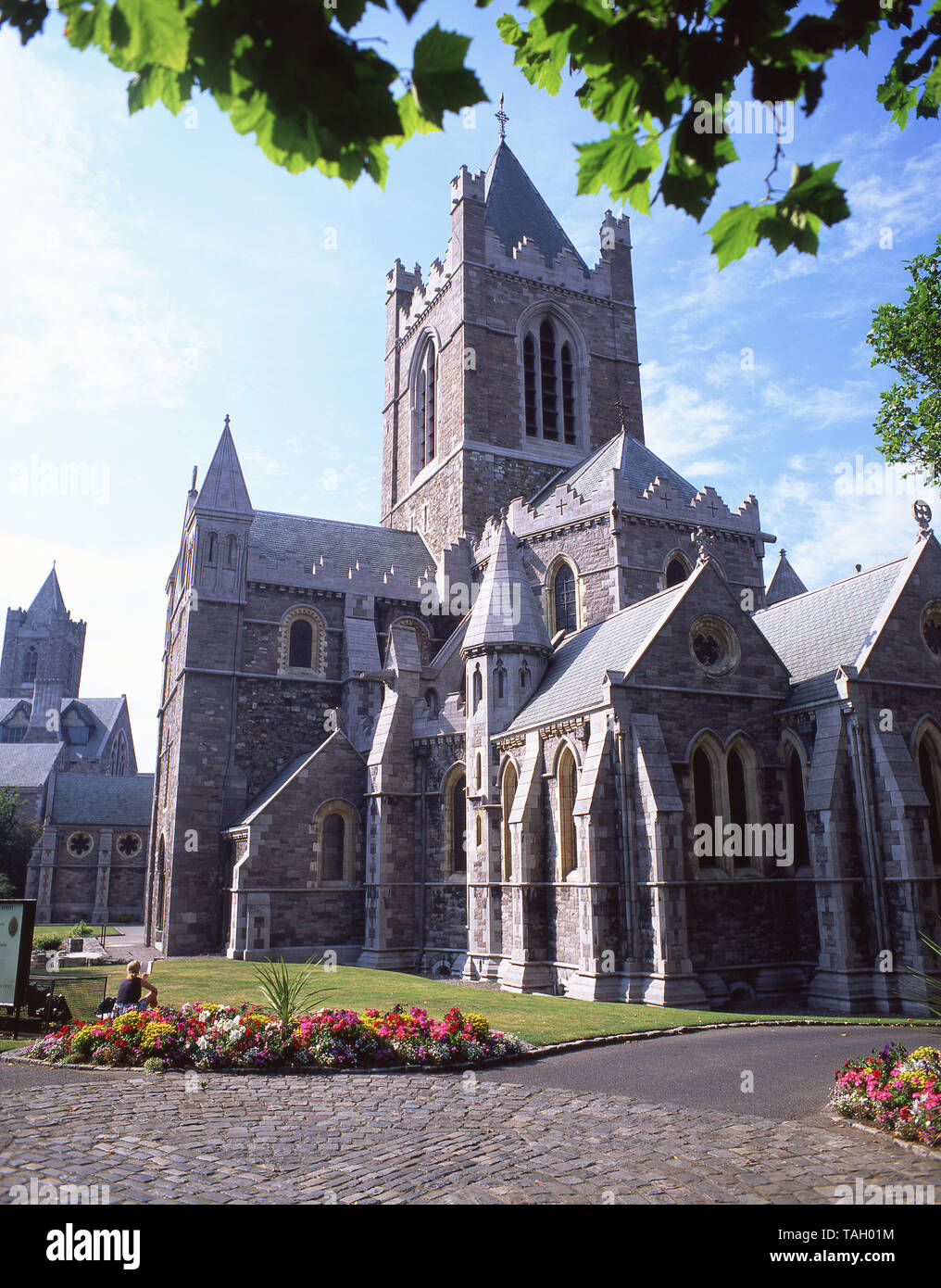 Cattedrale della Chiesa di Cristo, Christchurch Place, Dublino, Repubblica d'Irlanda Foto Stock