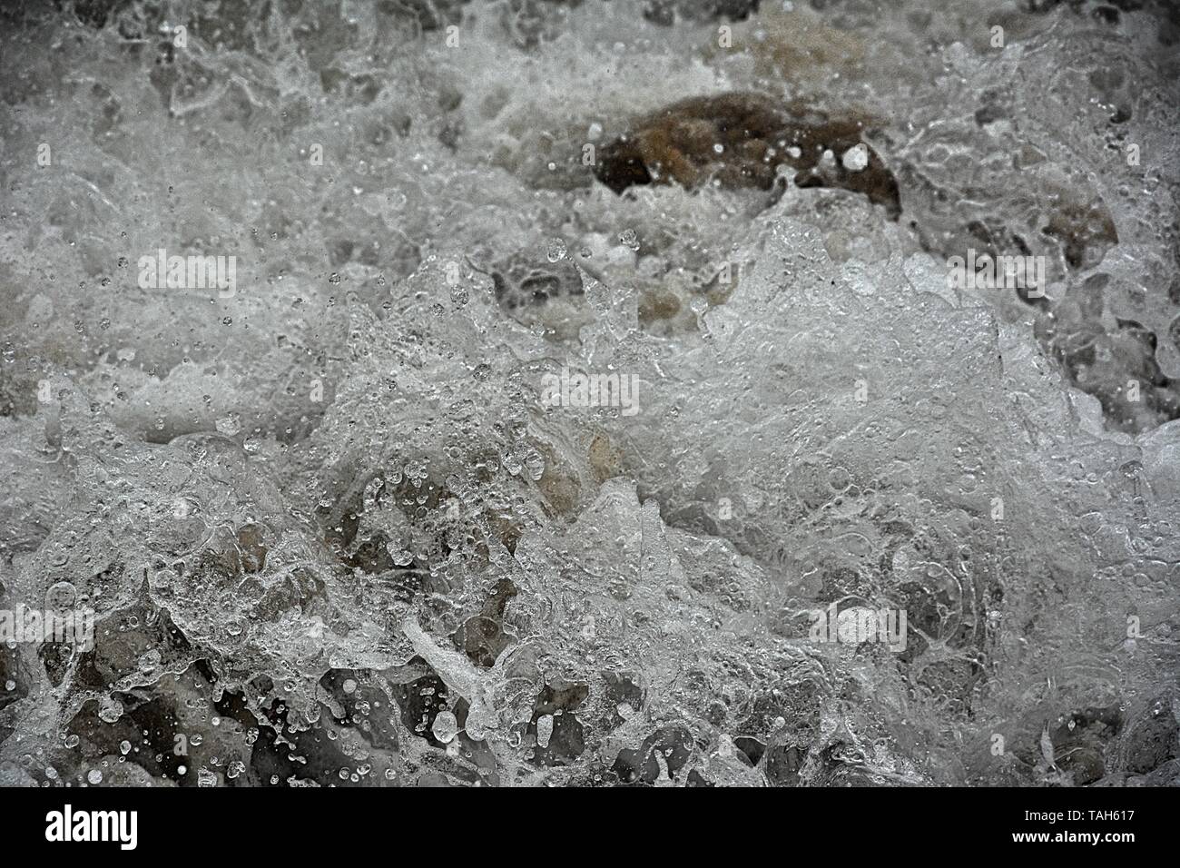 La zangolatura acqua di Haitang Bay nei pressi di Sanya Hainan Island Foto Stock