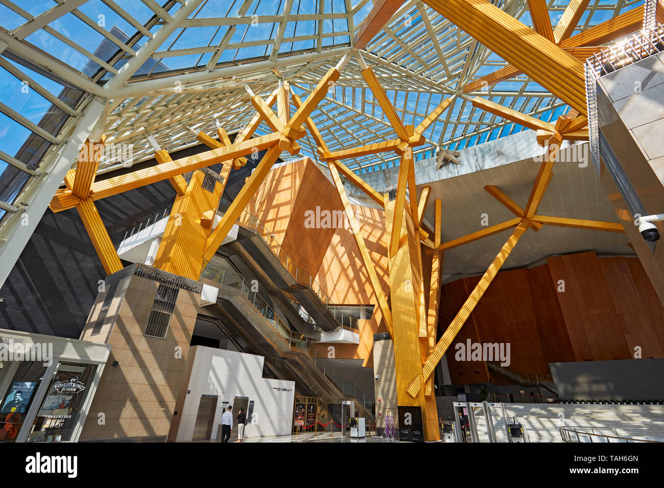 Interno di Shenzhen Concert Hall a Shenzhen centro culturale. Shenzhen, Provincia del Guangdong, Cina. Foto Stock