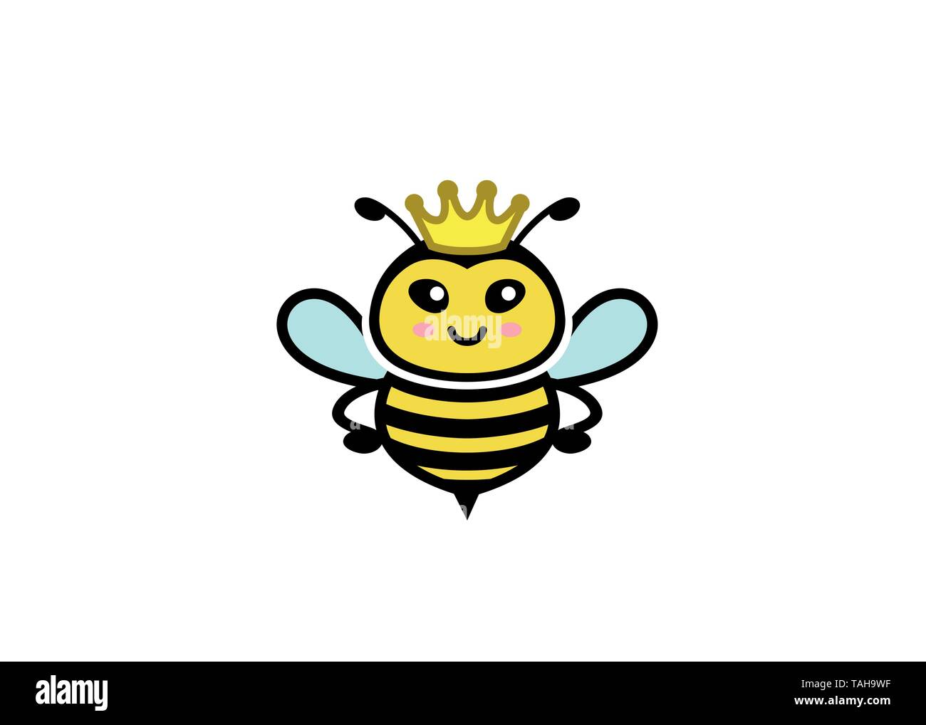 Creative Bumble Bee Logo Illustrazione Vettoriale