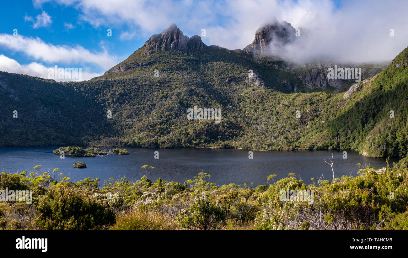 Colomba Lago, Cradle Mountain National Park, la Tasmania Foto Stock
