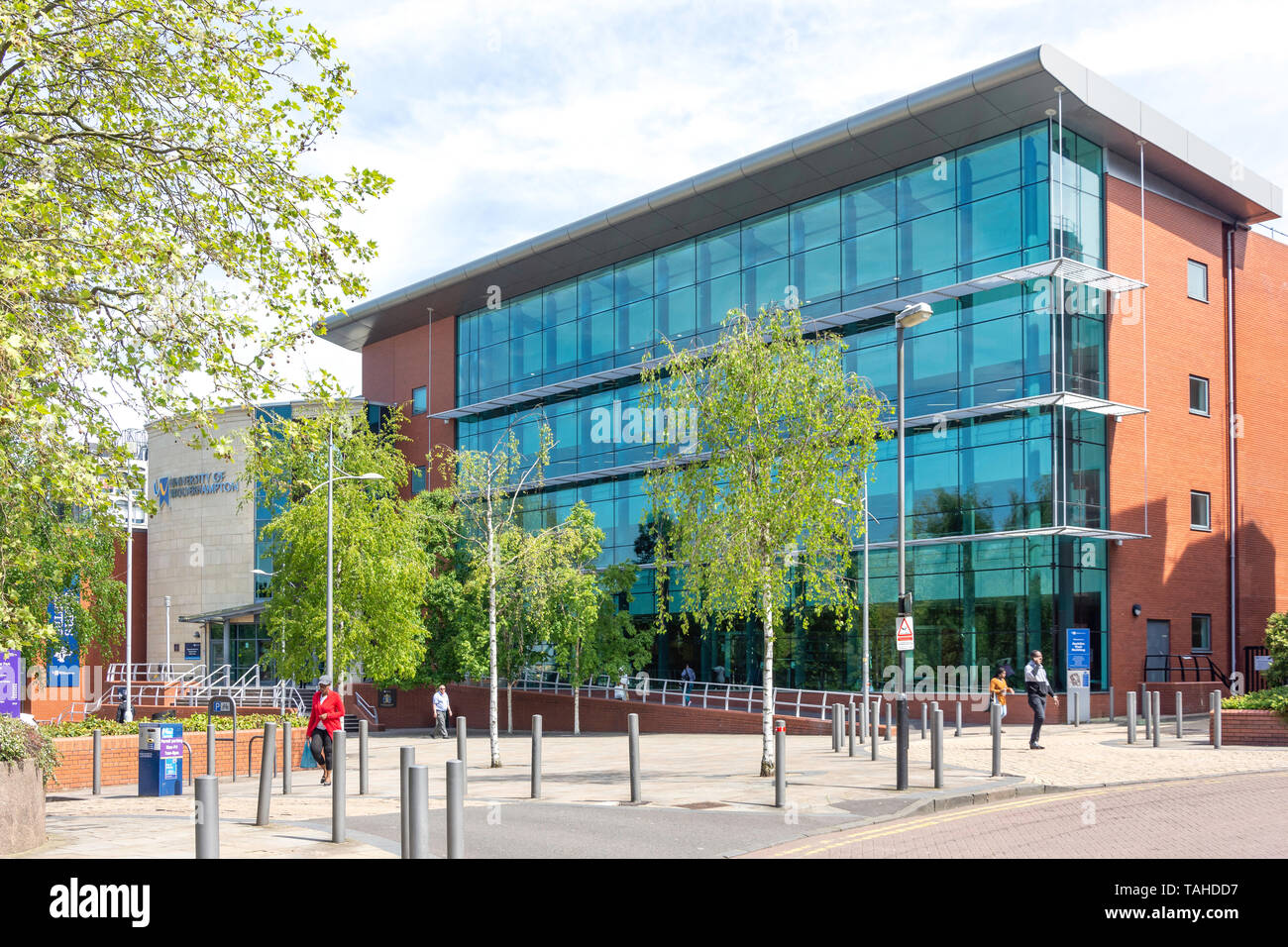 L'edificio Ambika, Università di Wolverhampton, Wulfruna Street, Wolverhampton, West Midlands, England, Regno Unito Foto Stock