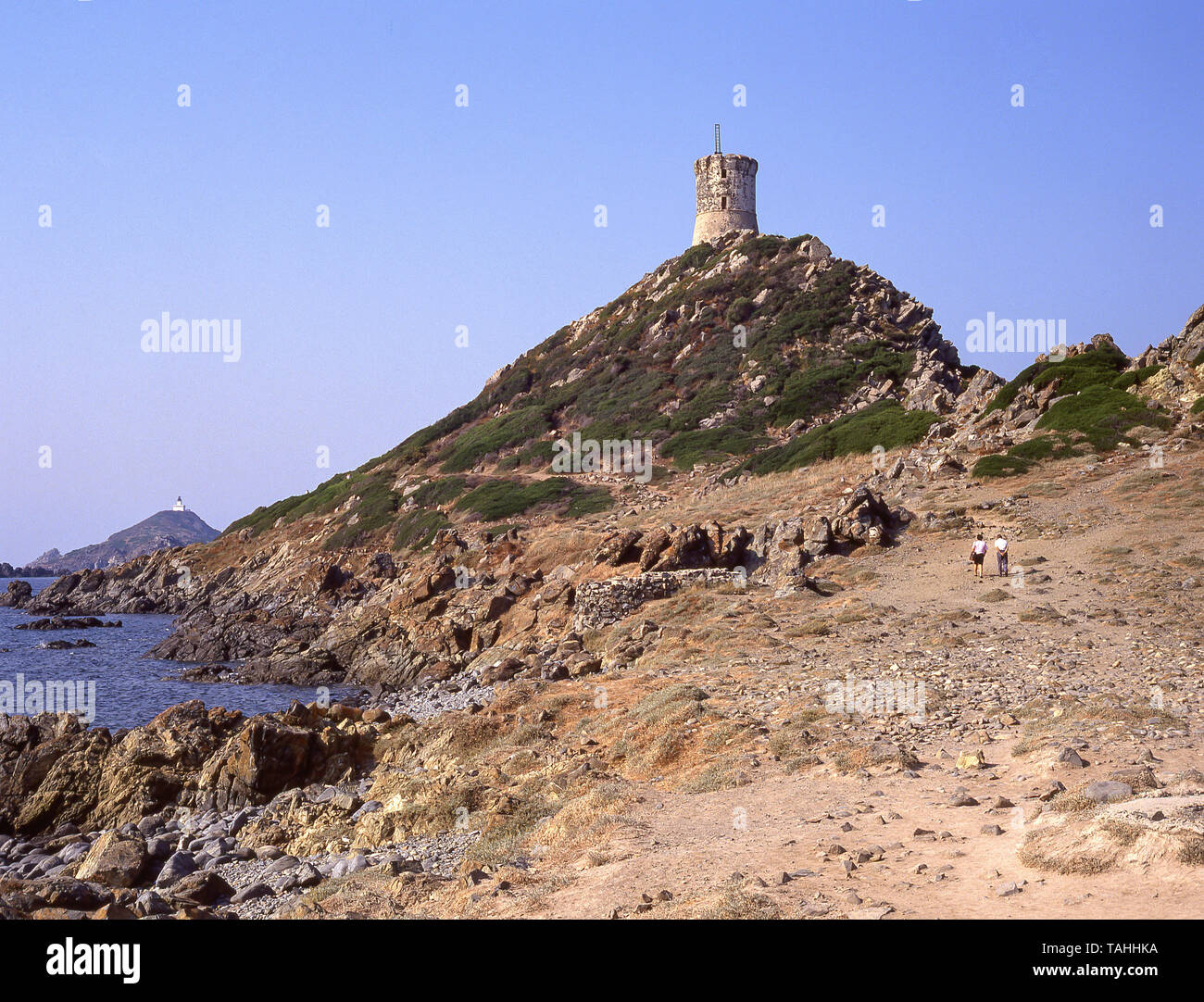 Route des Sanguinaires (nr. Ajaccio Corsica (Corse), Francia Foto Stock