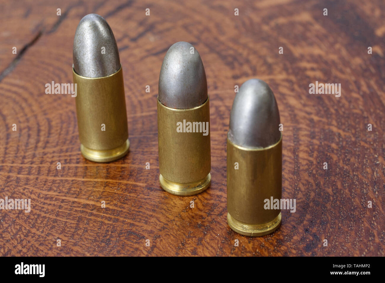 9x19mm Parabellum a cartucce di armi da fuoco che è stato progettato da Georg Luger e introdotto nel 1902 dalle armi tedesche fabbricante Deutsche Waffen und Foto Stock