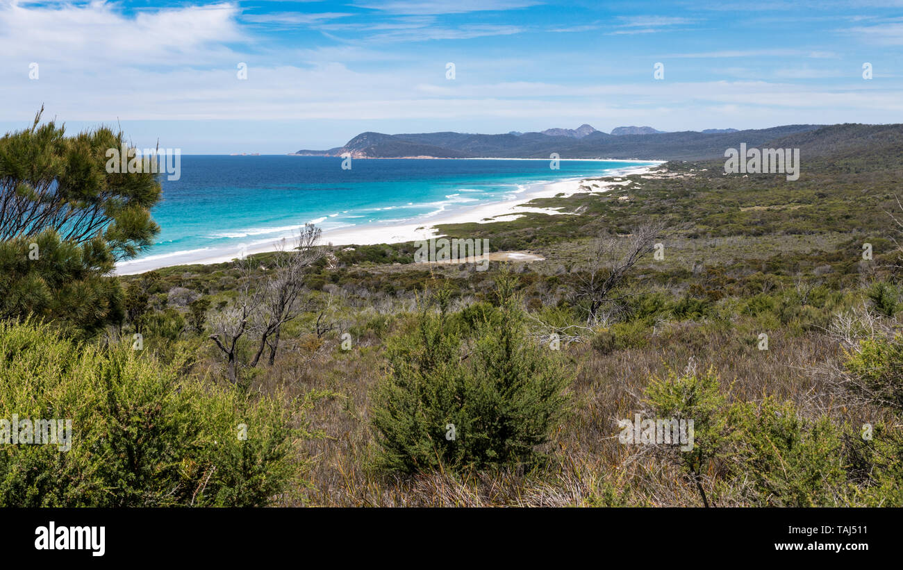 Grandi deserta spiaggia sabbiosa Foto Stock