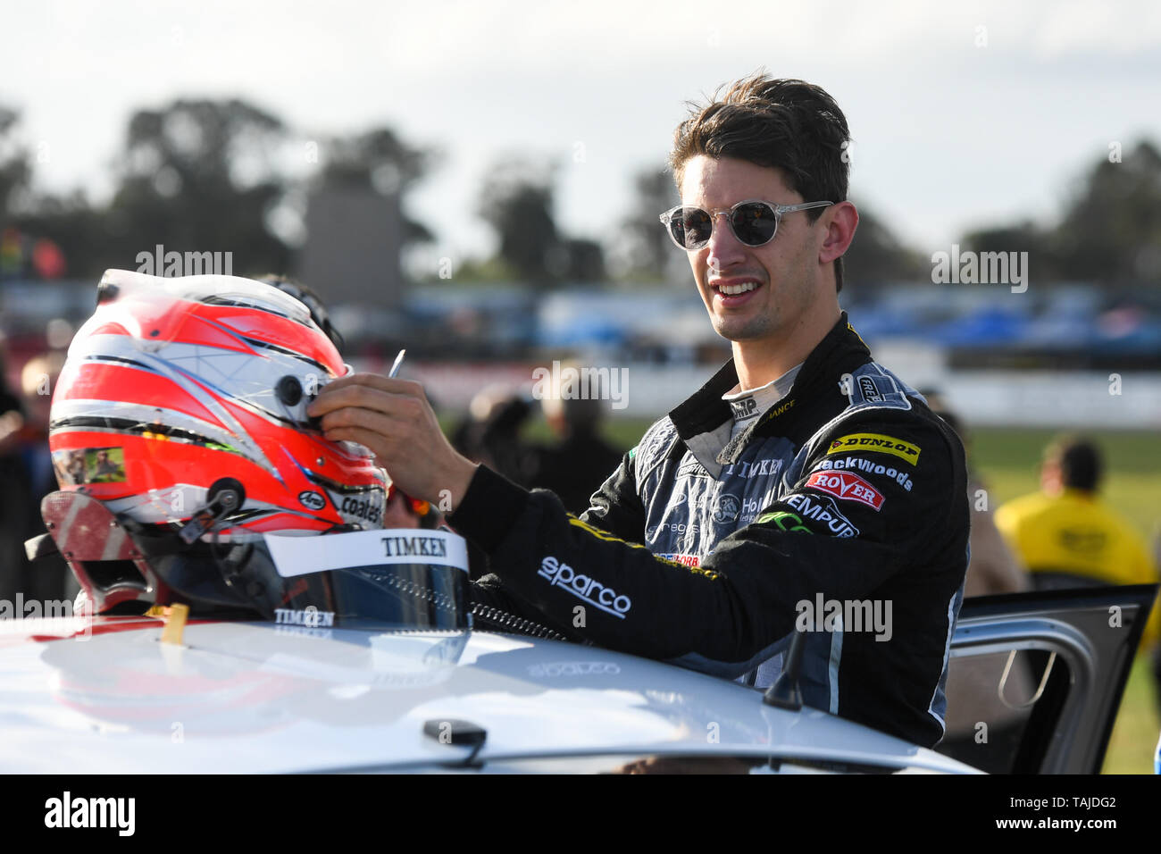 Winton, Victoria, Australia. 25 Maggio, 2019. La Vergine Australia Supercars Championship; Nick Percat si prepara con il brad Jones Racing Holden Commodore ZB Credito: Azione Sport Plus/Alamy Live News Foto Stock