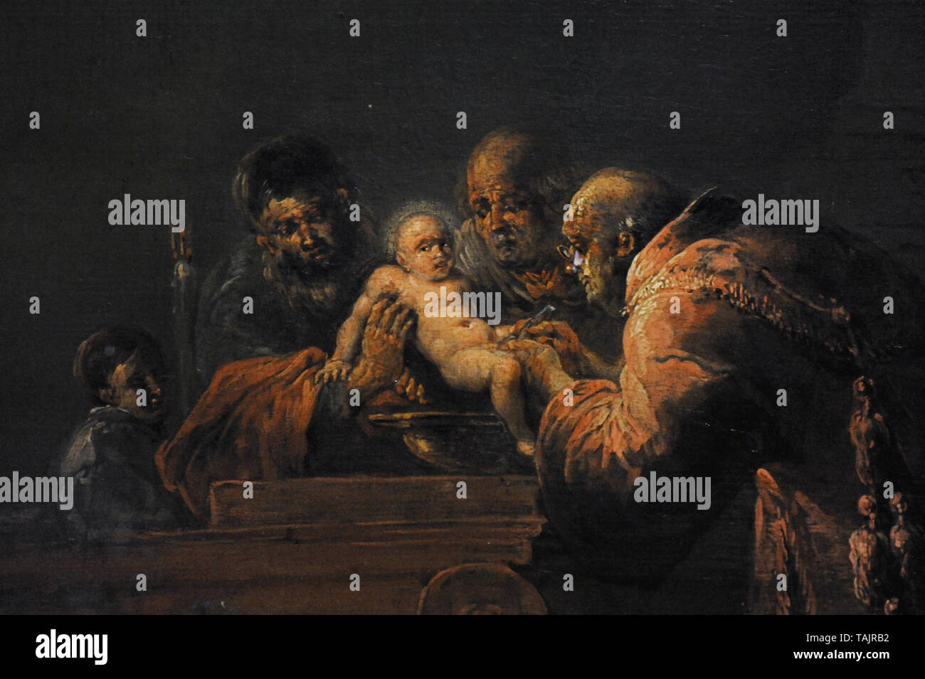 Leonaert Bramer (1596-1674). Pittore olandese. La Circoncisione di Gesù, ca.1640. Dettaglio. Museo Nazionale. Varsavia. La Polonia. Foto Stock