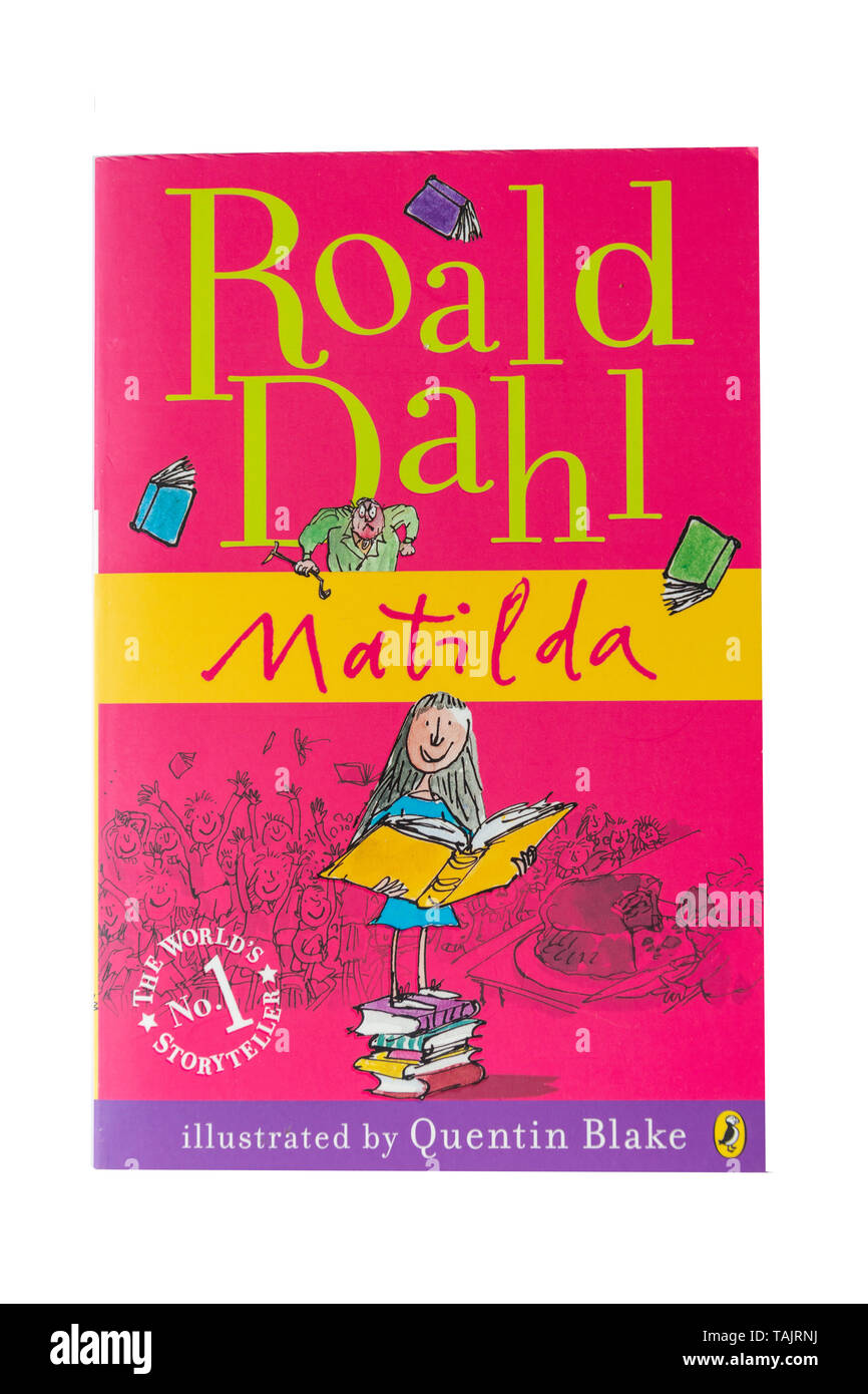 Roald Dahl il 'MATILDA' libro per bambini, Greater London, England, Regno Unito Foto Stock