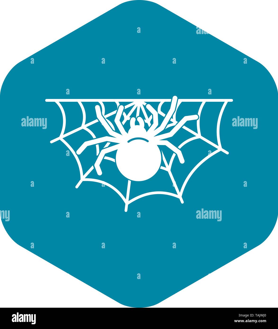 Spider home icona, stile semplice Illustrazione Vettoriale