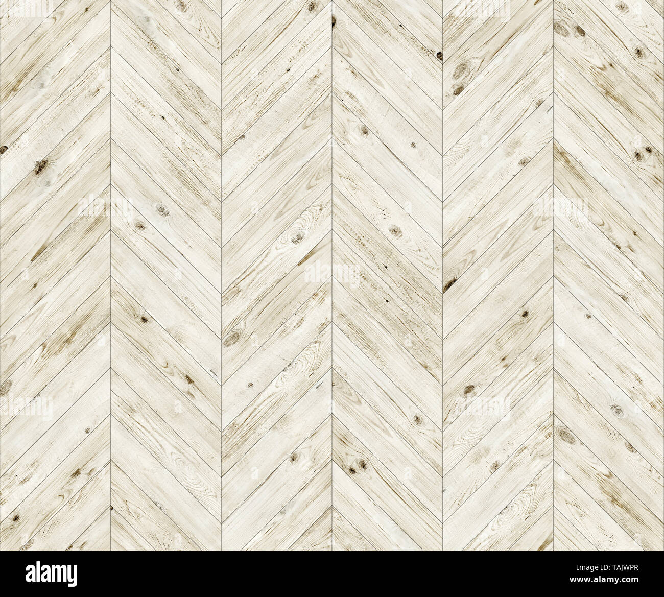 Parquet naturale sbiancato Chevron con texture del pavimento senza cuciture Foto Stock