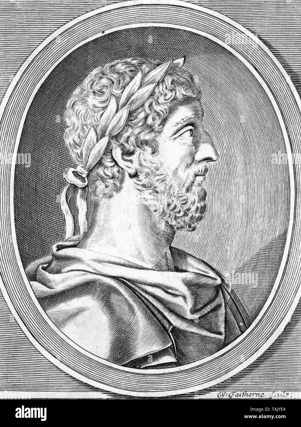 Marco Aurelio (121-180) Imperatore Romano Foto Stock