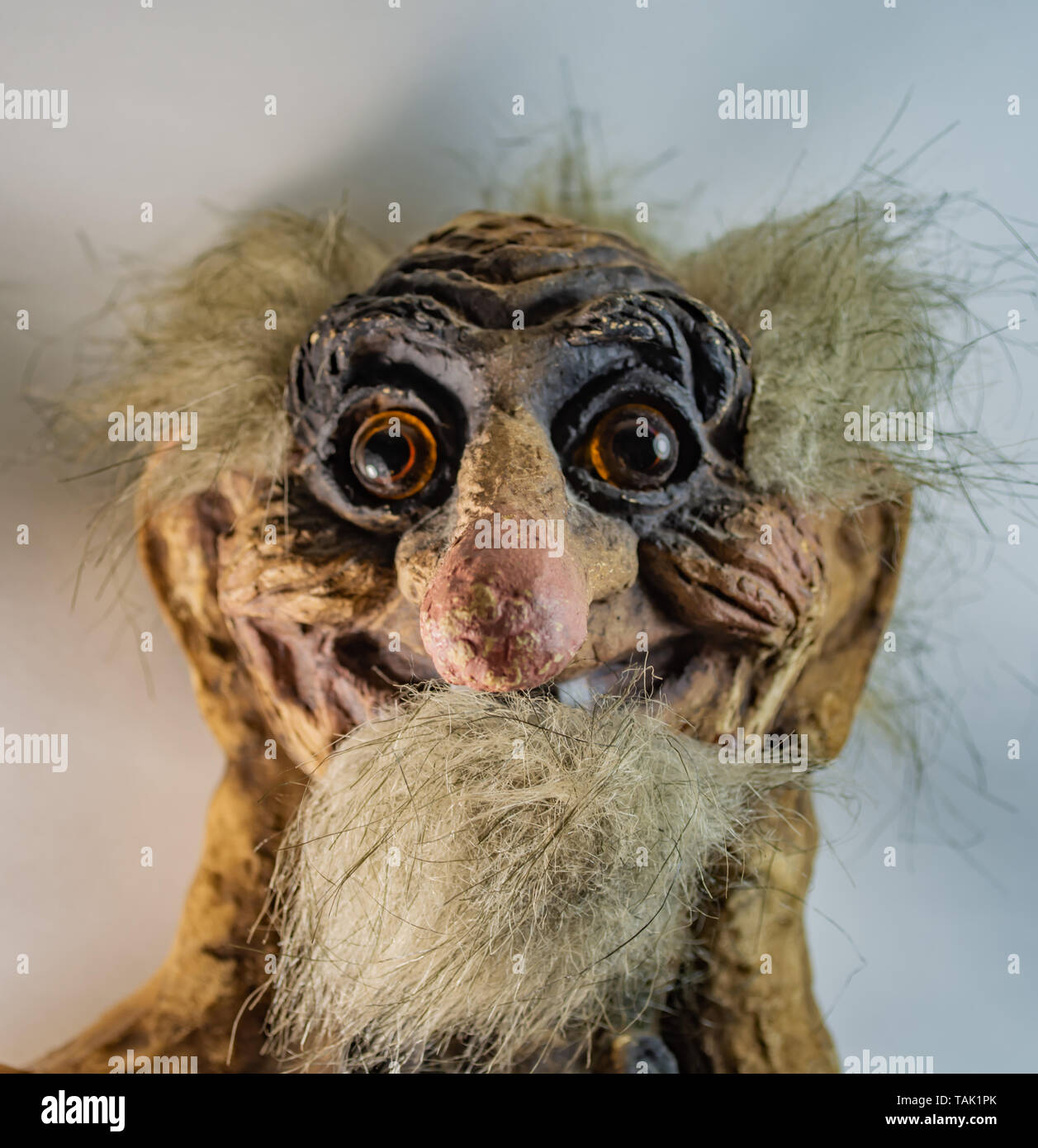 Vecchio troll scandinavi Foto Stock