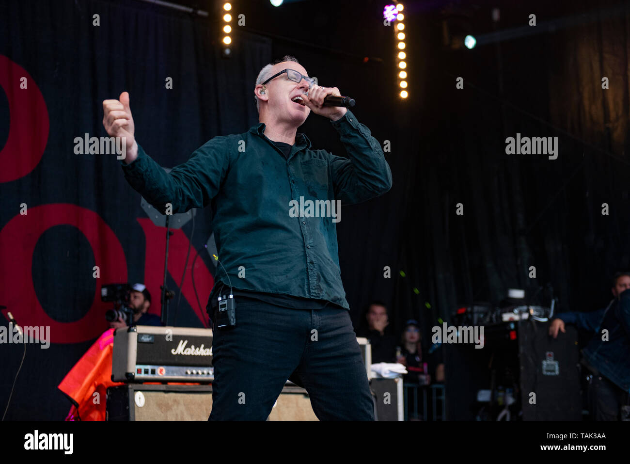 Leeds, Regno Unito. 25 maggio 2019. Bad Religeon eseguire al 2019 Slam Dunk Festival nord sul Punk In Drublic stadio 2019-05-25 Foto Stock