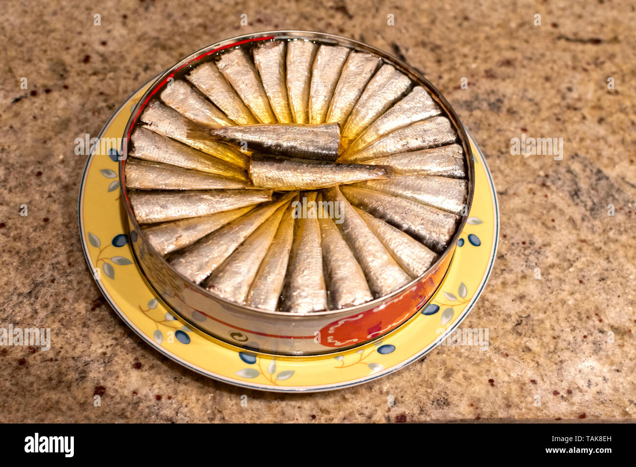 sardine a tondo Foto Stock