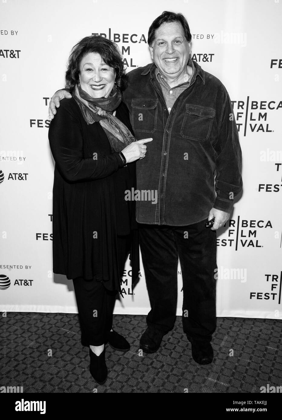 New York, NY - Aprile 26, 2019: Margo Martindale e Skipp Sudduth frequentare il 'colpo l uomo all' screening durante il 2019 Tribeca Film Festival a SV Foto Stock