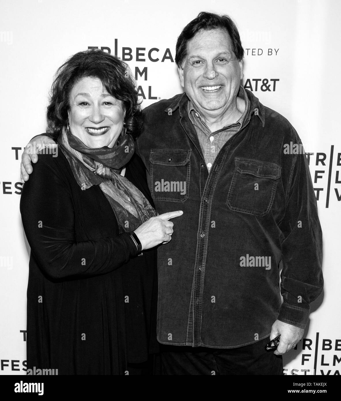 New York, NY - Aprile 26, 2019: Margo Martindale e Skipp Sudduth frequentare il 'colpo l uomo all' screening durante il 2019 Tribeca Film Festival a SV Foto Stock