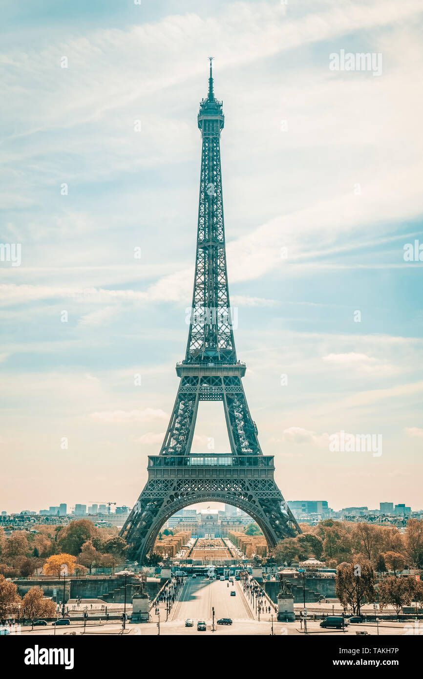 La Torre Eiffel a Parigi, Francia Foto Stock