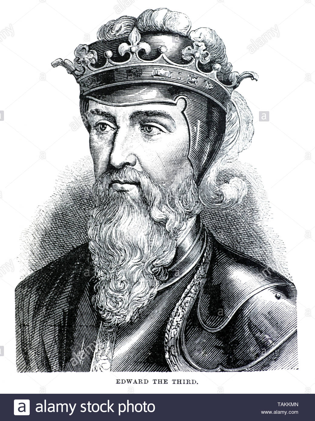 Edward III, 1312 - 1377, sono stato re d'Inghilterra dal 1327 fino alla sua morte Foto Stock