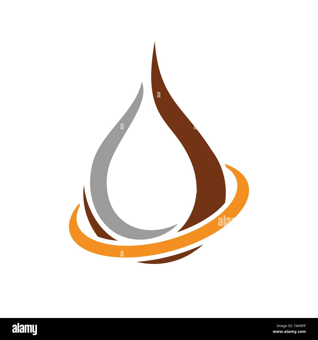 Global Benzina Olio vettore di energia di simbolo Logo grafico del modello di progettazione Illustrazione Vettoriale