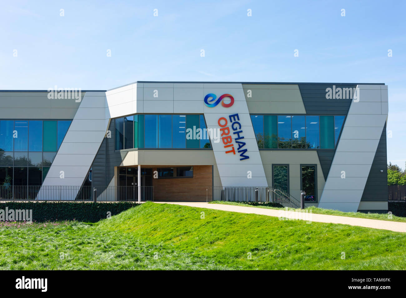 Egham orbita Leisure Centre, Vicarage Road Egham Surrey, Inghilterra, Regno Unito Foto Stock