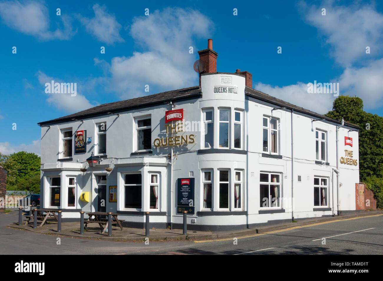 La Queens Public House di Bradley Fold, Bolton, Foto Stock