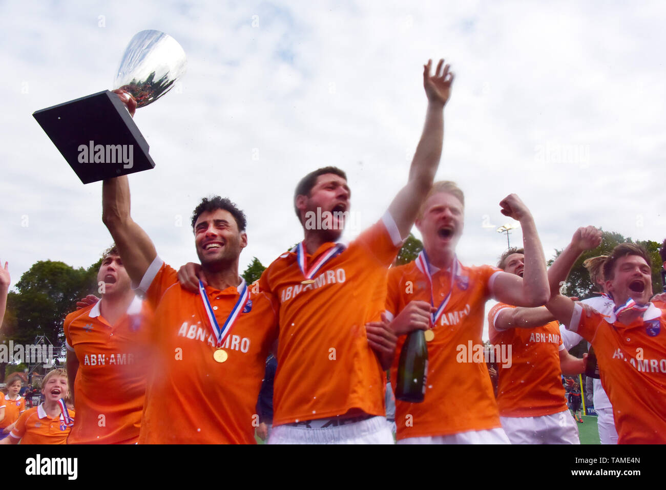 Bloemendaal, Paesi Bassi. 26 Maggio, 2019. Bloemendaal, durante la premier league hockey playoff finali Bloemendaal vs Kampong Credito: Pro scatti/Alamy Live News Foto Stock