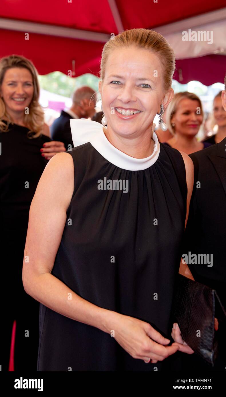 Amsterdam, Paesi Bassi. 25 Maggio, 2019. La principessa Mabel di Orange-Nassau a AFAS Live in Amsterdam, il 25 maggio 2019, a frequentare il AmsterdamDiner, un grande beneficio a cena dove i proventi vanno alla lotta contro l' AIDS Credito: Albert Nieboer/Paesi Bassi OUT/point de vue OUT |/dpa/Alamy Live News Foto Stock