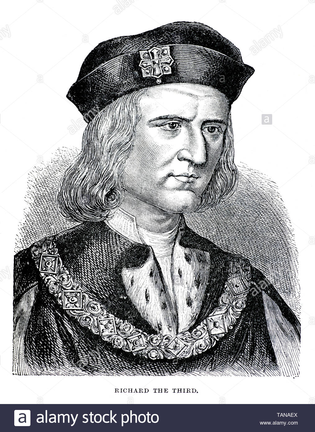 Richard III ritratto, 1452 - 1485, sono stato re d'Inghilterra e signore di Irlanda dal 1483 fino alla sua morte Foto Stock