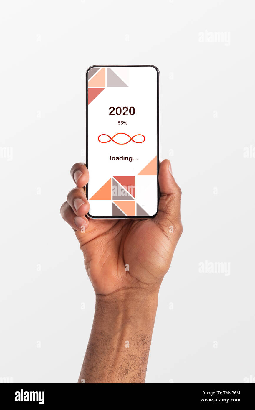 Nuovo anno digitale concept Foto Stock